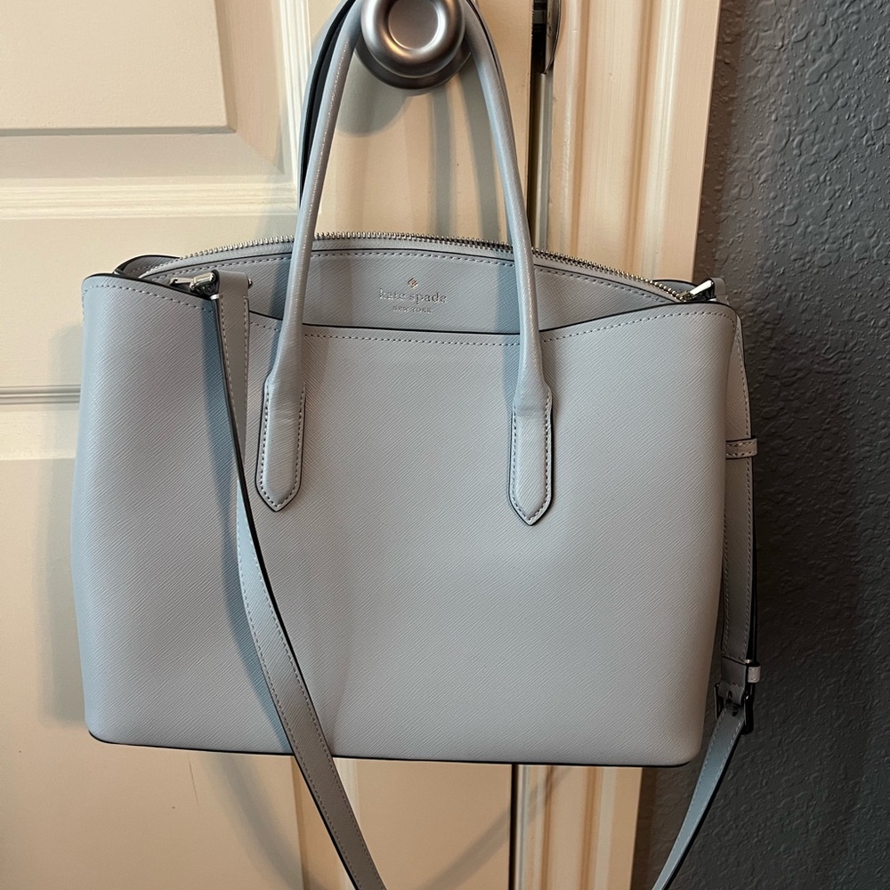 SOLD Kate Spade light blue Shoulder Bag with Structured Shape